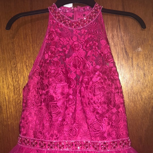 Hot Pink Homecoming Dress - Picture 3 of 4